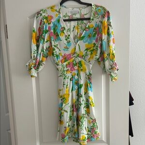 Faithfull the Brand Floral Mini Dress
